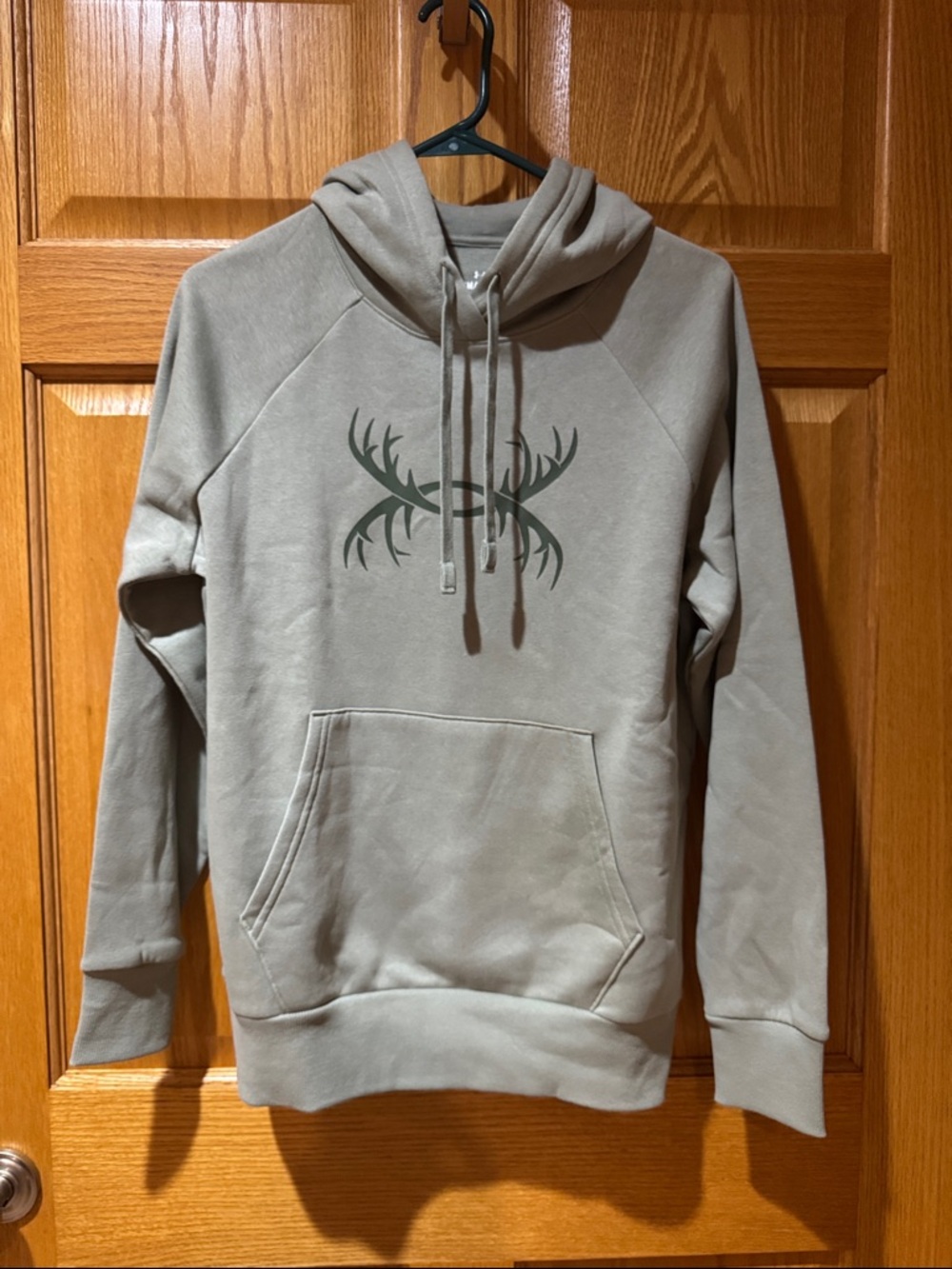 Women’s Under Armour Green Hooded Sweatshirt with Antler Logo